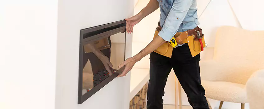 Metal Fireplace Installation in Montclair, Virginia