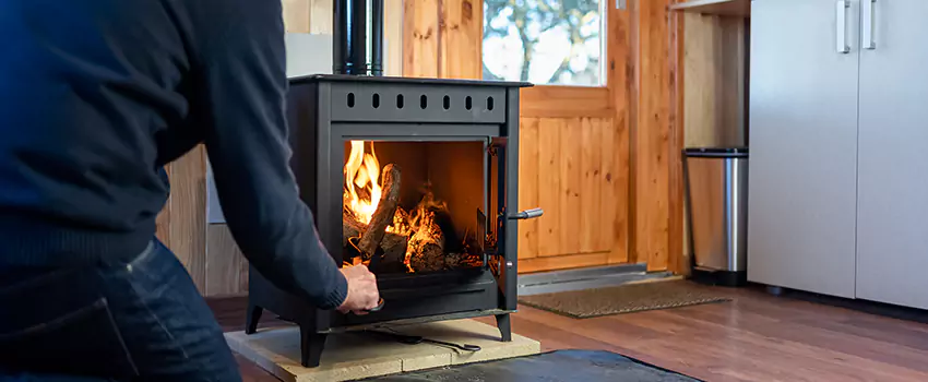 Open Hearth Wood Fireplace Installation in Montclair, VA