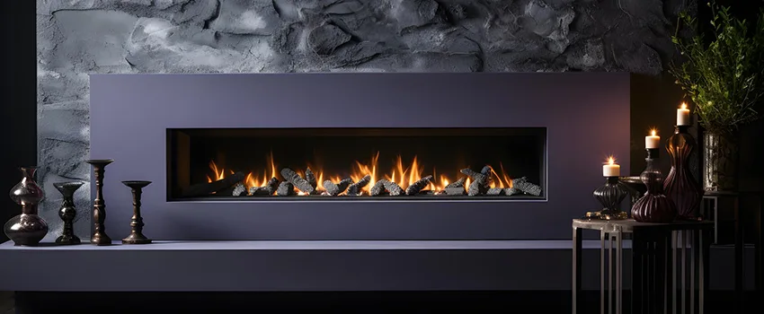 Ember Bed for Ventless Gas Fireplace in Montclair, VA