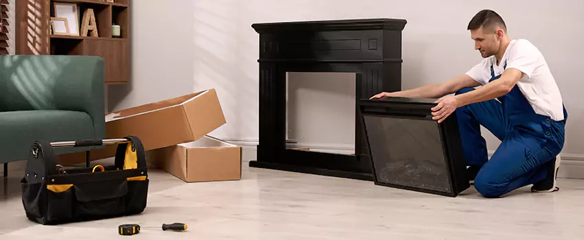 Old Rusted Metal Fireplace Repair And Replacement in Montclair, VA